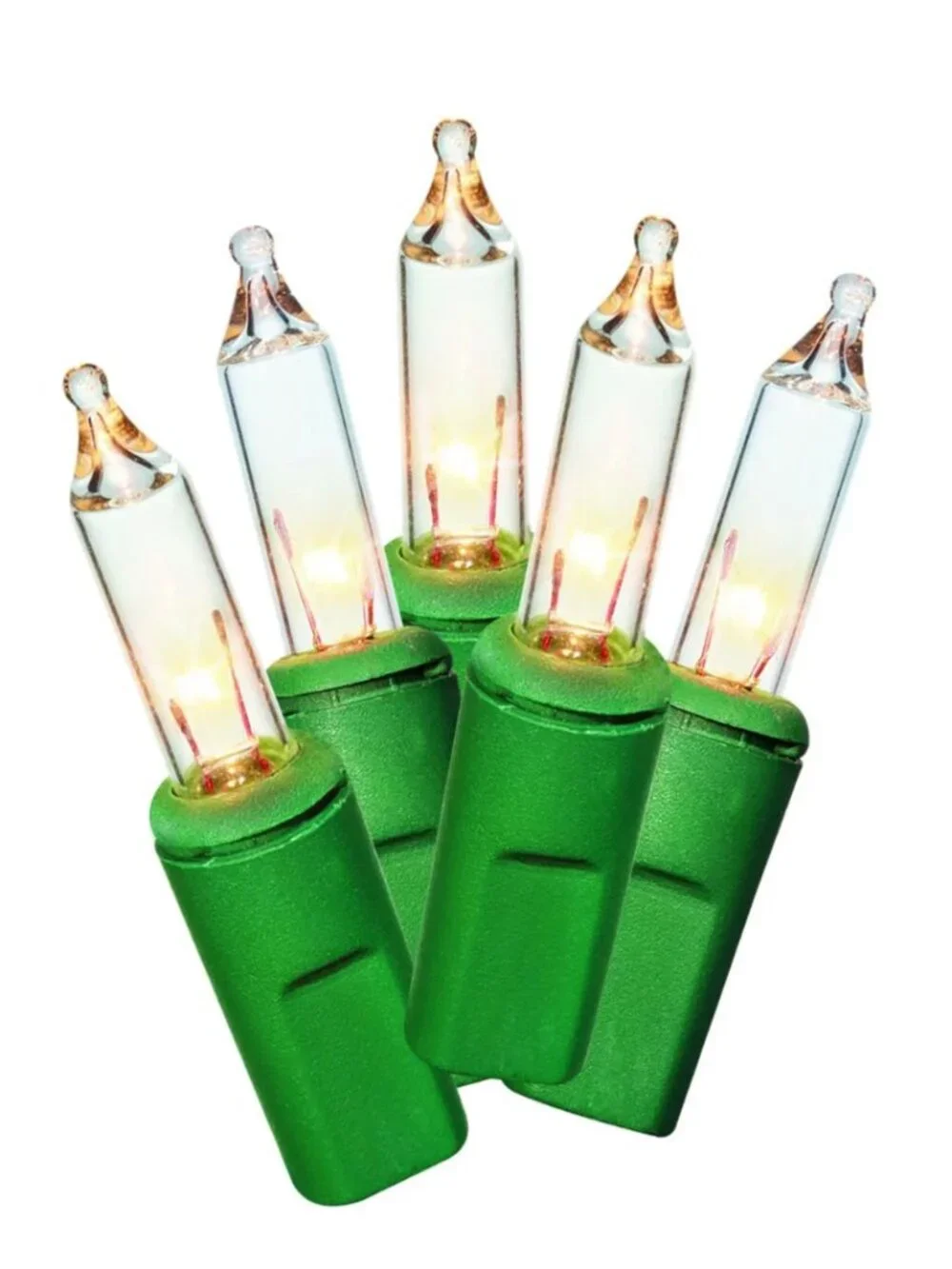 Holiday Time 100 Clear Mini Christmas Lights Indoor Outdoor Green Wire 19.5ft